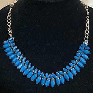 Vintage Blue Lucite Necklace